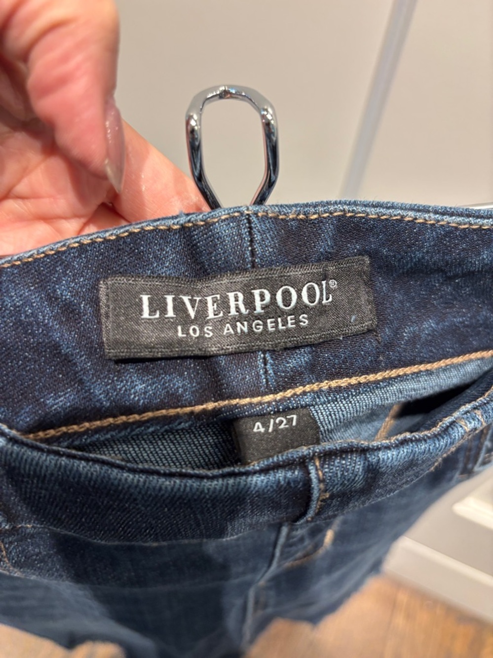 Liverpool Dark Blue Denim Mini Skirt.NWOT - Picture 4 of 4